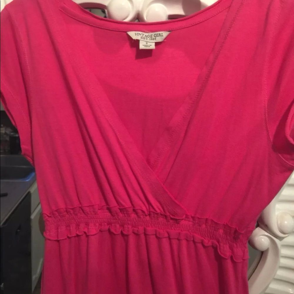 Vintage Girl Pink Summer Dress sz. S
